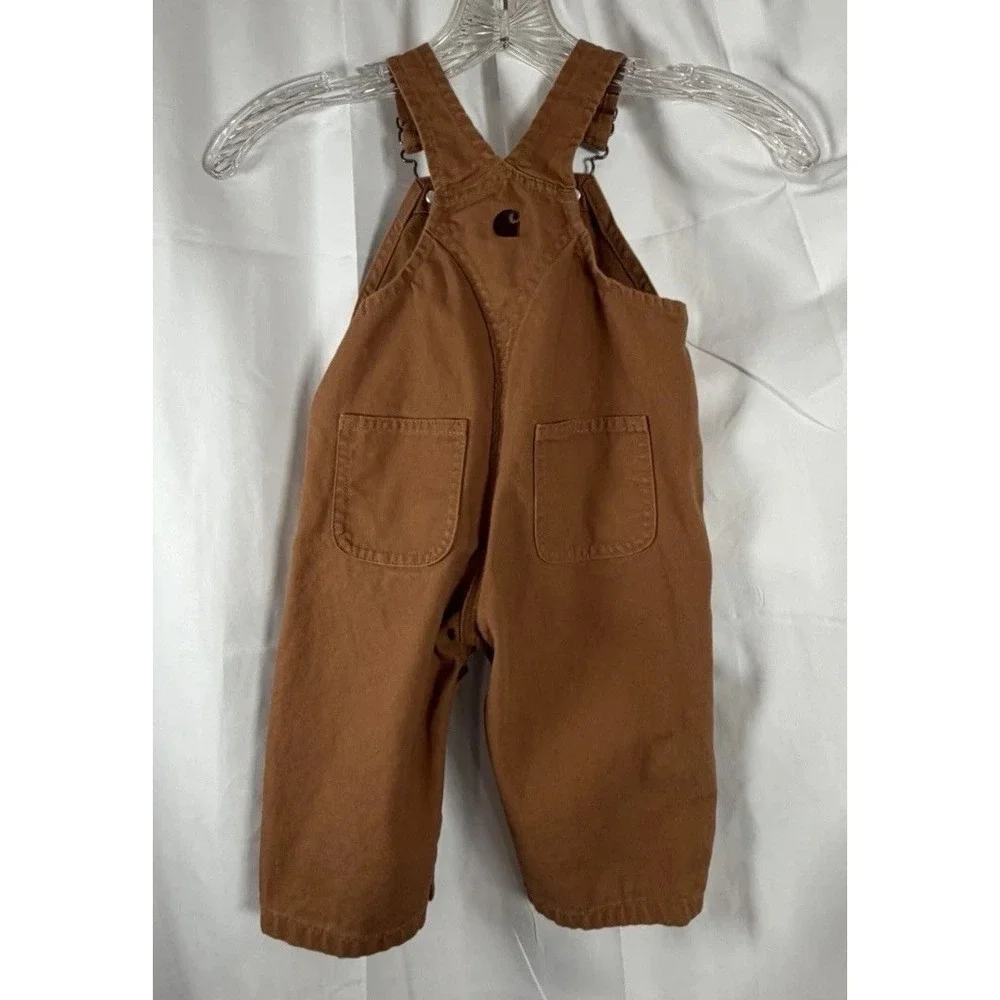 Carhartt Baby Boy Brown Coveralls Sz 9 M